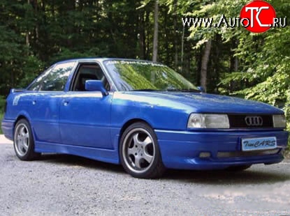 5 099 р. Пороги накладки RS Audi 80 B3 седан (1986-1991) (Неокрашенные)  с доставкой в г. Таганрог