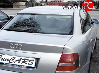 2 749 р. Козырёк RS на заднее лобовое стекло автомобиля Audi A4 B5 8D2 седан дорестайлинг (1994-1997) (Неокрашенный)  с доставкой в г. Таганрог