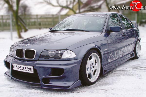 8 899 р. Передний бампер CarZone BMW 3 серия E46 седан дорестайлинг (1998-2001)  с доставкой в г. Таганрог