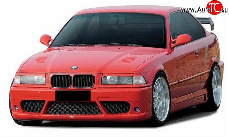 3 999 р. Передний бампер Lumma style BMW 3 серия E36 седан (1990-2000) (Неокрашенный)  с доставкой в г. Таганрог