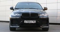 4 749 р. Накладки Global-Tuning на передний бампер автомобиля  BMW X6  E71 (2008-2014) дорестайлинг, рестайлинг (Неокрашенная)  с доставкой в г. Таганрог. Увеличить фотографию 3