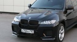 4 749 р. Накладки Global-Tuning на передний бампер автомобиля  BMW X6  E71 (2008-2014) дорестайлинг, рестайлинг (Неокрашенная)  с доставкой в г. Таганрог. Увеличить фотографию 7