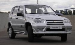 4 799 р. Передний бампер Аскет Chevrolet Niva 2123 дорестайлинг (2002-2008) (Неокрашенный)  с доставкой в г. Таганрог. Увеличить фотографию 2