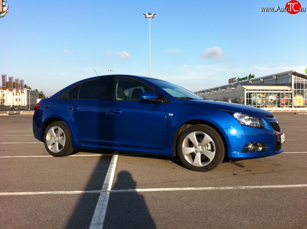 4 199 р. Пороги накладки Z-Line Chevrolet Cruze J305 хэтчбек дорестайлинг (2009-2012) (Неокрашенные)  с доставкой в г. Таганрог