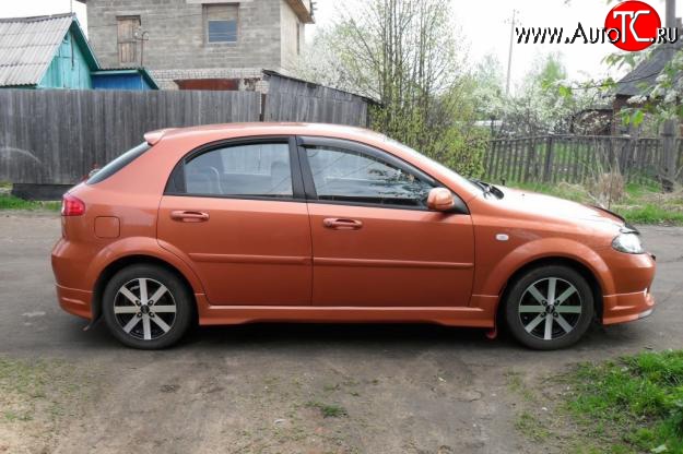 3 499 р. Пороги накладки Street Edition Chevrolet Lacetti хэтчбек (2002-2013) (Неокрашенные)  с доставкой в г. Таганрог