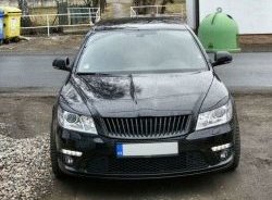 859 р. Реснички на фары СТ Skoda Octavia A5 рестайлинг универсал (2008-2013) (Неокрашенные)  с доставкой в г. Таганрог. Увеличить фотографию 2