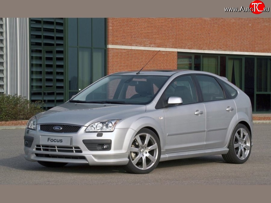 5 699 р. Накладка переднего бампера MS Ford Focus 2 универсал дорестайлинг (2004-2008) (Неокрашенная)  с доставкой в г. Таганрог