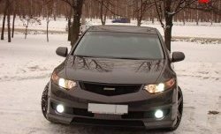 27 799 р. Передний бампер MUGEN Honda Accord 8 CU седан дорестайлинг (2008-2011) (Неокрашенный)  с доставкой в г. Таганрог. Увеличить фотографию 2