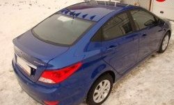 3 299 р. Лип спойлер Sport  Hyundai Solaris  RBr (2010-2017) седан дорестайлинг, седан рестайлинг (Неокрашенный)  с доставкой в г. Таганрог. Увеличить фотографию 3