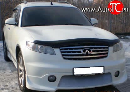 10 599 р. Накладка переднего бампера FX-Design INFINITI FX35 S50 дорестайлинг (2002-2005) (Неокрашенная)  с доставкой в г. Таганрог