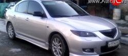 4 099 р. Пороги накладки Sport Mazda 3/Axela BK дорестайлинг, хэтчбэк (2003-2006) (Неокрашенные)  с доставкой в г. Таганрог. Увеличить фотографию 5