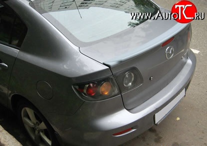 3 099 р. Спойлер Style Mazda 3/Axela BK дорестайлинг седан (2003-2006) (Неокрашенный)  с доставкой в г. Таганрог