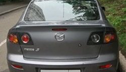 3 099 р. Спойлер Style Mazda 3/Axela BK дорестайлинг седан (2003-2006) (Неокрашенный)  с доставкой в г. Таганрог. Увеличить фотографию 3