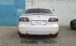 4 899 р. Спойлер GTI со стоп-сигналом Mazda 6 GG седан дорестайлинг (2002-2005) (Неокрашенный)  с доставкой в г. Таганрог. Увеличить фотографию 2