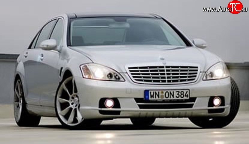 16 049 р. Передний бампер LORINSER Mercedes-Benz S class W221 (2006-2013) (Неокрашенный)  с доставкой в г. Таганрог