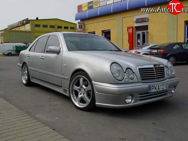 8 149 р. Передний бампер Lorinzer Mercedes-Benz E-Class W210 дорестайлинг седан (1996-1999) (Дорестайлинг, Неокрашенный)  с доставкой в г. Таганрог