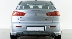 Накладка заднего бампера Elegance Mitsubishi Lancer 10 CY седан рестайлинг (2011-2017)