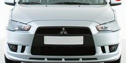 3 599 р. Накладка переднего бампера Elegance Mitsubishi Lancer 10 хэтчбэк дорестайлинг (2007-2010) (Неокрашенная)  с доставкой в г. Таганрог. Увеличить фотографию 3