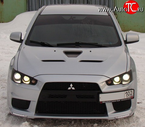 25 199 р. Передняя оптика Evo Mitsubishi Lancer 10 CY седан дорестайлинг (2007-2010)  с доставкой в г. Таганрог