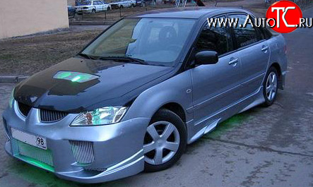 6 699 р. Передний бампер OS Mitsubishi Lancer 9 2-ой рестайлинг седан (2005-2009)  с доставкой в г. Таганрог