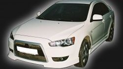 4 999 р. Накладка на решётку радиатора GT Dynamics Mitsubishi Lancer 10 хэтчбэк дорестайлинг (2007-2010) (Неокрашенная)  с доставкой в г. Таганрог. Увеличить фотографию 2