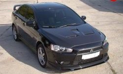 4 849 р. Накладка Zodiak на передний бампер Mitsubishi Lancer 10 хэтчбэк дорестайлинг (2007-2010) (Неокрашенная)  с доставкой в г. Таганрог. Увеличить фотографию 4