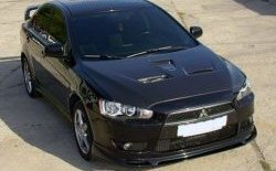 31 799 р. Пластиковый капот Evo Mitsubishi Lancer 10 седан дорестайлинг (2007-2010) (Неокрашенный)  с доставкой в г. Таганрог. Увеличить фотографию 6