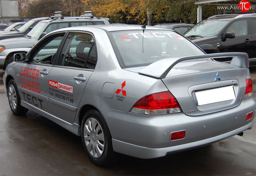 5 799 р. Спойлер GT Dynamics Mitsubishi Lancer 9 1-ый рестайлинг седан (2003-2005) (Неокрашенный)  с доставкой в г. Таганрог