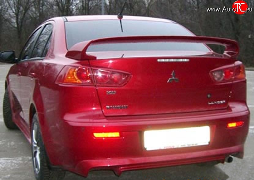 8 199 р. Спойлер Zodiak Mitsubishi Lancer 10 седан дорестайлинг (2007-2010) (Неокрашенный)  с доставкой в г. Таганрог