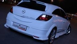 2 969 р. Комплект накладок на задний бампер Global Tuning  Opel Astra  H GTC (2004-2011) хэтчбек 3 дв. дорестайлинг, хэтчбек 3 дв. рестайлинг (Неокрашенная)  с доставкой в г. Таганрог. Увеличить фотографию 2