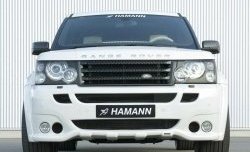 34 999 р. Передний бампер HAMMAN  Land Rover Range Rover Sport  1 L320 (2005-2009) дорестайлинг (Неокрашенный)  с доставкой в г. Таганрог. Увеличить фотографию 1