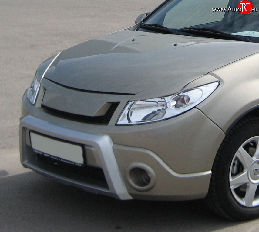 1 849 р. Реснички Kart RS Renault Sandero (BS) (2009-2014) (Неокрашенные)  с доставкой в г. Таганрог