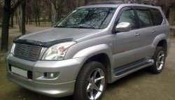 14 149 р. Пороги накладки Original Design Toyota Land Cruiser Prado J120 (2002-2009) (Неокрашенные)  с доставкой в г. Таганрог. Увеличить фотографию 3