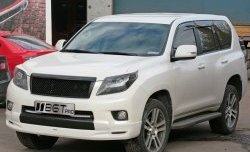 Накладка LX Mode на передний бампер Toyota (Тойота) Land Cruiser Prado (Лэнд)  J150 (2009-2013) J150 дорестайлинг