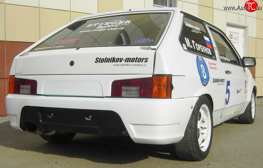 3 899 р. Задний бампер Evo Лада 2109 (1987-2004) (Неокрашенный)  с доставкой в г. Таганрог