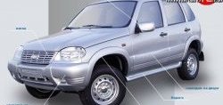 499 р. Накладки на зеркала Кураж 2 до 2005 года  Chevrolet Niva  2123 (2002-2008), Лада 2123 (Нива Шевроле) (2002-2008) (Неокрашенные)  с доставкой в г. Таганрог. Увеличить фотографию 2