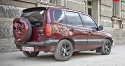 3 899 р. Чехол запасного колеса Трофей Снайпера  Chevrolet Niva  2123 (2002-2020), Лада 2123 (Нива Шевроле) (2002-2021), Лада Нива Трэвел (2021-2024) (Неокрашенный)  с доставкой в г. Таганрог. Увеличить фотографию 2