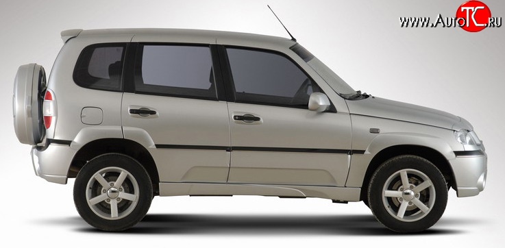 1 999 р. Пороги накладки Ниагара 2 Chevrolet Niva 2123 дорестайлинг (2002-2008) (Неокрашенные)  с доставкой в г. Таганрог