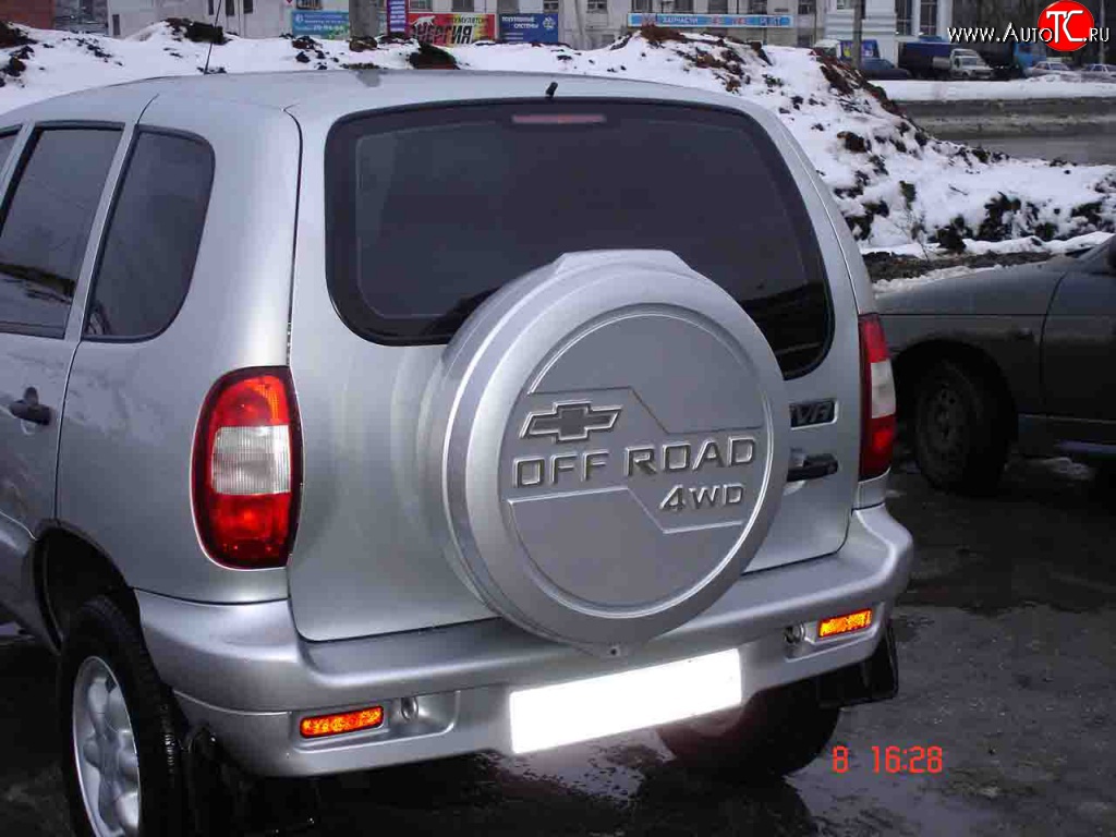 3 659 р. Бокс запасного колеса Off-Road Лада 2123 (Нива Шевроле) 1 рестайлинг (2009-2020) (Неокрашенный)  с доставкой в г. Таганрог