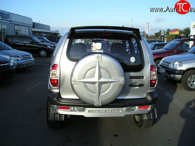 419 р. Чехол запасного колеса Трофи Chevrolet Niva 2123 дорестайлинг (2002-2008) (Неокрашенный)  с доставкой в г. Таганрог