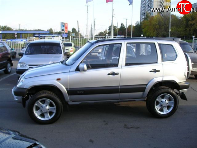 589 р. Ложименты на крышу Трофи  Chevrolet Niva  2123 (2002-2008), Лада 2123 (Нива Шевроле) (2002-2008) (Неокрашенный)  с доставкой в г. Таганрог