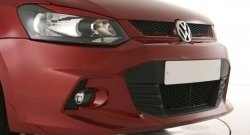 7 249 р. Передний бампер Sport Volkswagen Polo 5 седан дорестайлинг (2009-2015) (Неокрашенный)  с доставкой в г. Таганрог. Увеличить фотографию 3