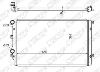 Радиатор двигателя SAT (трубчатый) Audi A3 8PA хэтчбэк 5 дв. 2-ой рестайлинг (2008-2010)