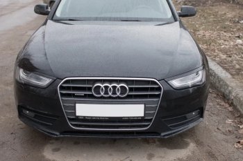 1 139 р. Реснички на фары KURAJ Audi A4 B8 дорестайлинг, седан (2007-2011) (Неокрашенные)  с доставкой в г. Таганрог. Увеличить фотографию 2