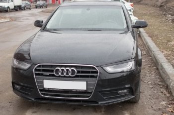 1 139 р. Реснички на фары KURAJ Audi A4 B8 дорестайлинг, седан (2007-2011) (Неокрашенные)  с доставкой в г. Таганрог. Увеличить фотографию 3