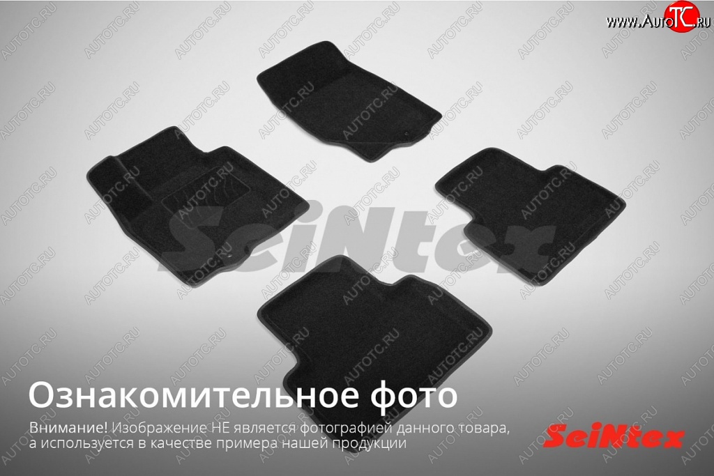 4 999 р. Износостойкие коврики в салон SeiNtex Premium 3D 4 шт. (ворсовые, черные)  Audi A4  B8 (2007-2015) дорестайлинг, седан, дорестайлинг, универсал, рестайлинг, седан  с доставкой в г. Таганрог