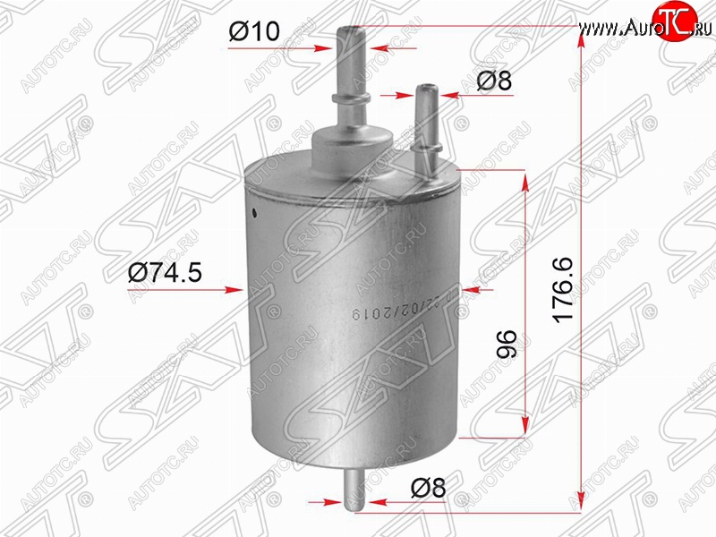 1 749 р. Топливный фильтр SAT (1.8/2.4/3.0/4.2)  Audi A4 ( B6,  B7) - A6  C6  с доставкой в г. Таганрог