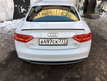 3 599 р. Лип спойлер АВТОКРАТ  Audi A5  8T (2007-2011) дорестайлинг, лифтбэк (Неокрашенный)  с доставкой в г. Таганрог. Увеличить фотографию 2