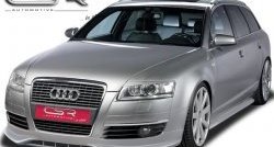 Накладка на передний бампер CSR v2 Audi A6 C6 дорестайлинг, универсал (2004-2008)