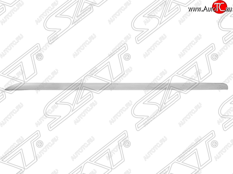 869 р. Молдинг переднего бампера SAT (правый, хром) Audi A6 C6 дорестайлинг, универсал (2004-2008)  с доставкой в г. Таганрог